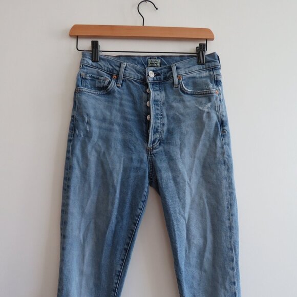 CITIZENS OF HUMANITY Olivia High Rise Slim Ankle Denim Jeans in Moments Size 26 - Picture 3 of 15